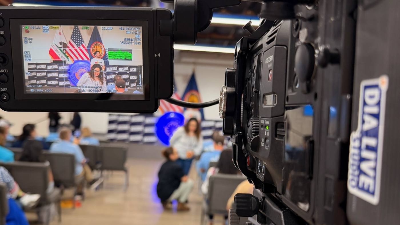 DIA Live Studio camera covering a live event